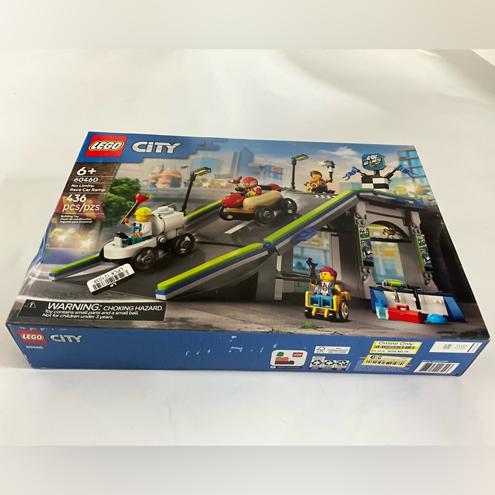 LEGO City No Limits Race Car Ramp Track 60460 Toy Building Kit 436 pcs BRAND NEW